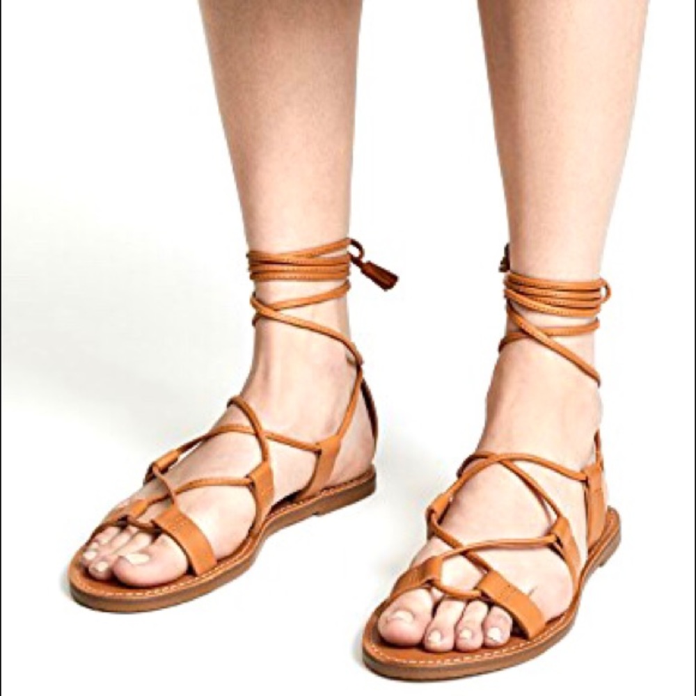 NWOT Madewell Boardwalk Lace-Up Sandal Gladiator